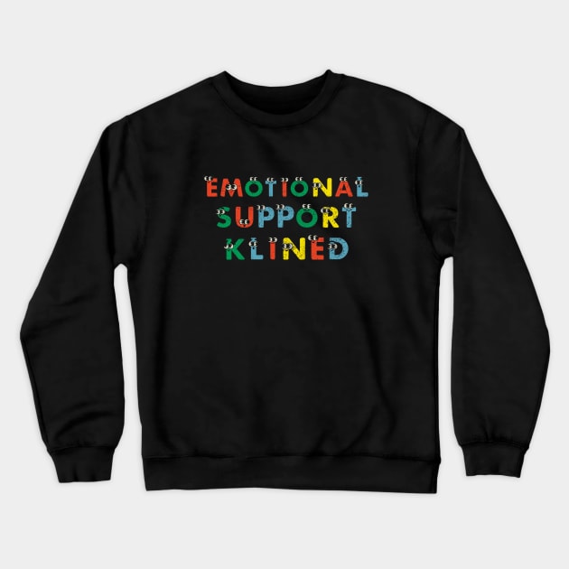 Colorful emotional support kindle Crewneck Sweatshirt by Artistic Design